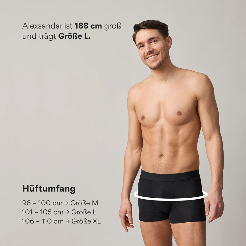 Boxershorts ohne Logo | Schwarz