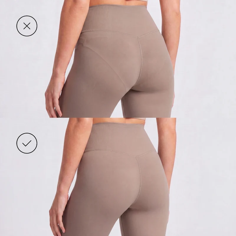 Microfiber High Waist Seamless Tanga | Schwarz