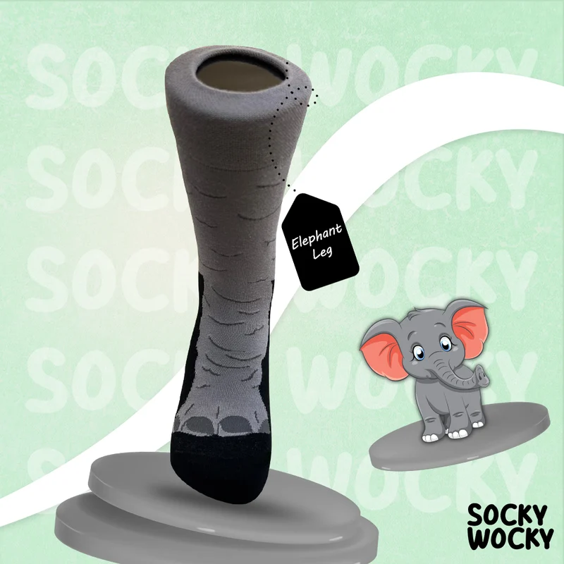 Elephant Leg Socks Safari Animal Style