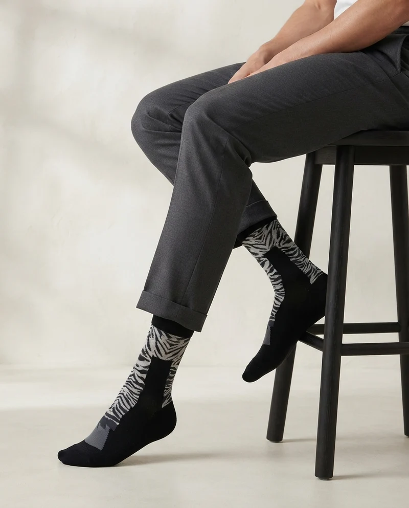 Zebra Leg Socks Stripe Safari Style