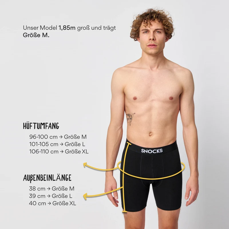 Lange Boxershorts | Mix (Rot/Olive/Blau)