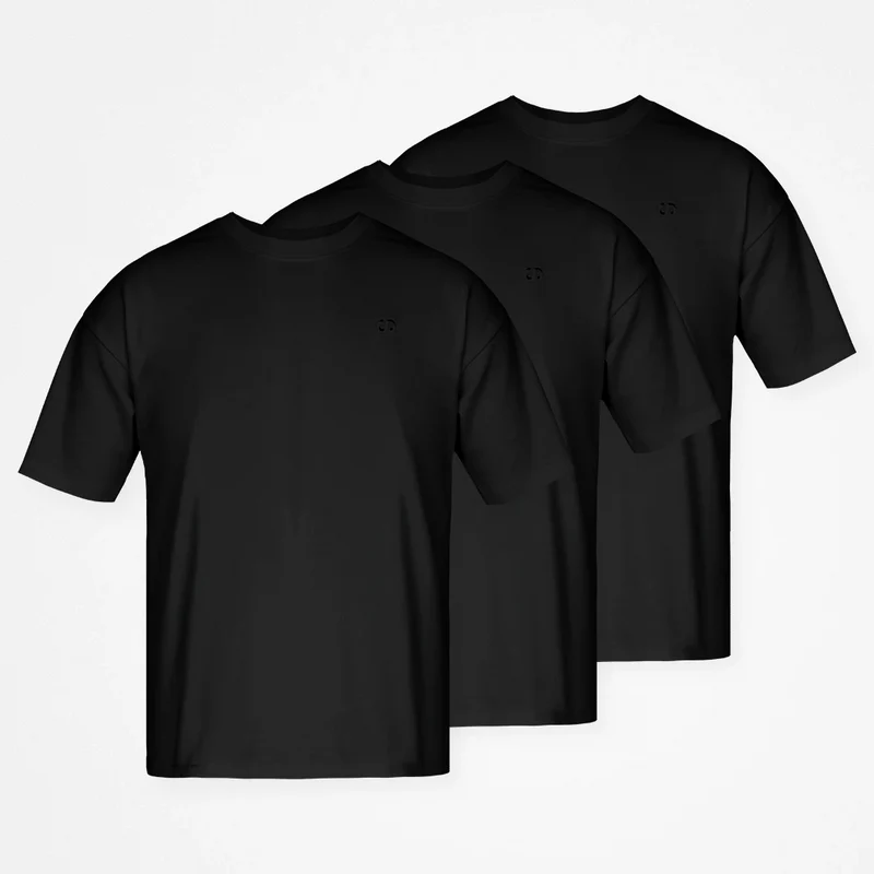 Oversized T-Shirt Herren | Schwarz
