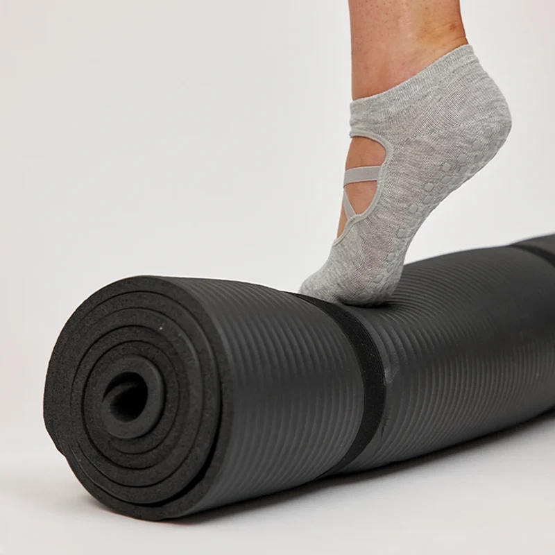 Pilates Socken mit Riemchen | Mix (Schwarz/Grau)