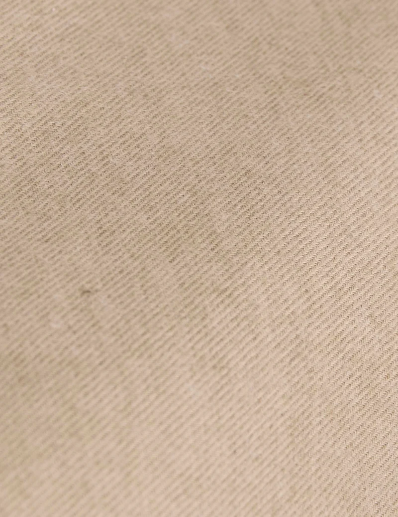 Chemise mixte "Je t'aime" en coton et cachemire beige