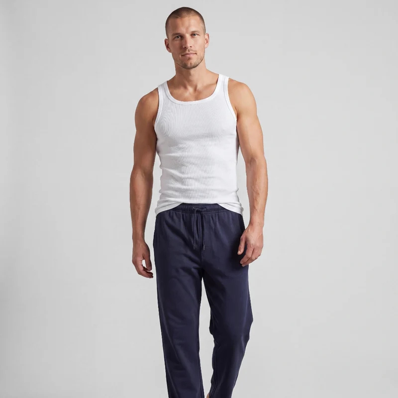 Schlafanzug Set Herren lang | Dunkelblau