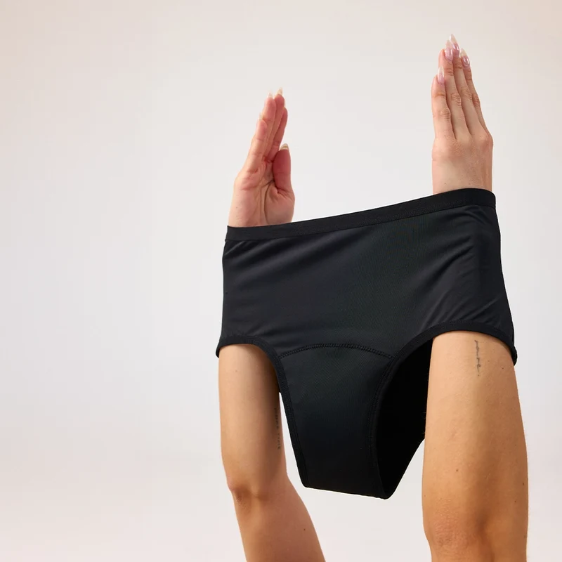 Perioden High Waist Slip STRONG | Schwarz
