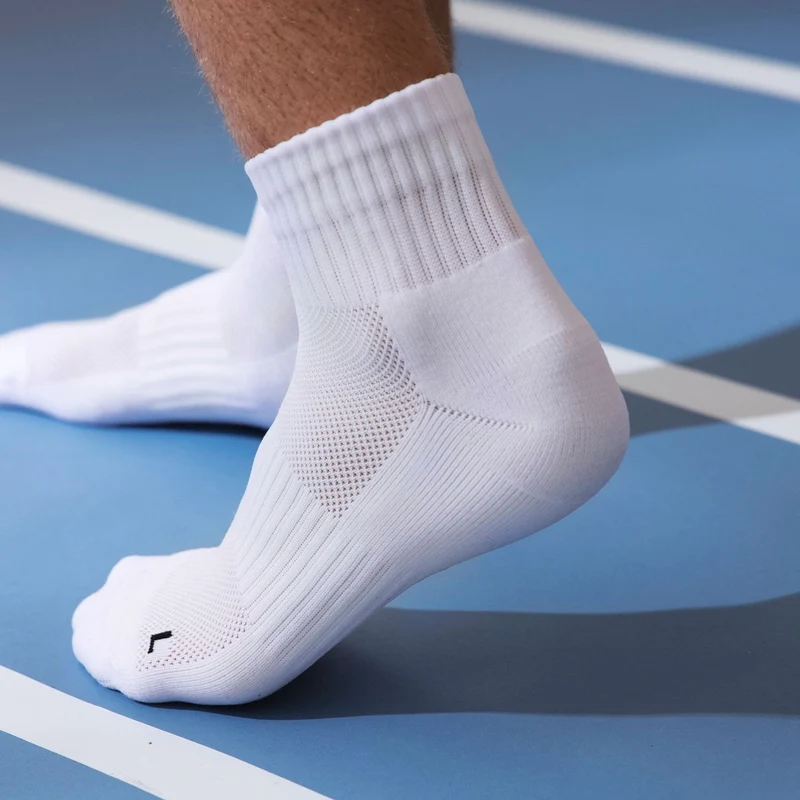 Mittelhohe Laufsocken | Schwarz-Weiß