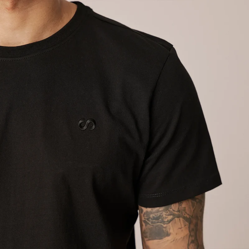Basic T-Shirt Herren | Schwarz