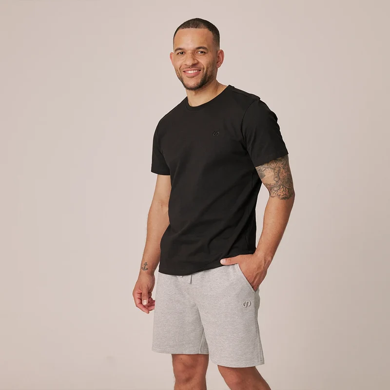 Basic T-Shirt Herren | Schwarz