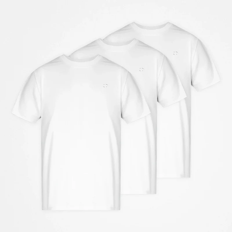 Basic T-Shirt Herren | Weiß