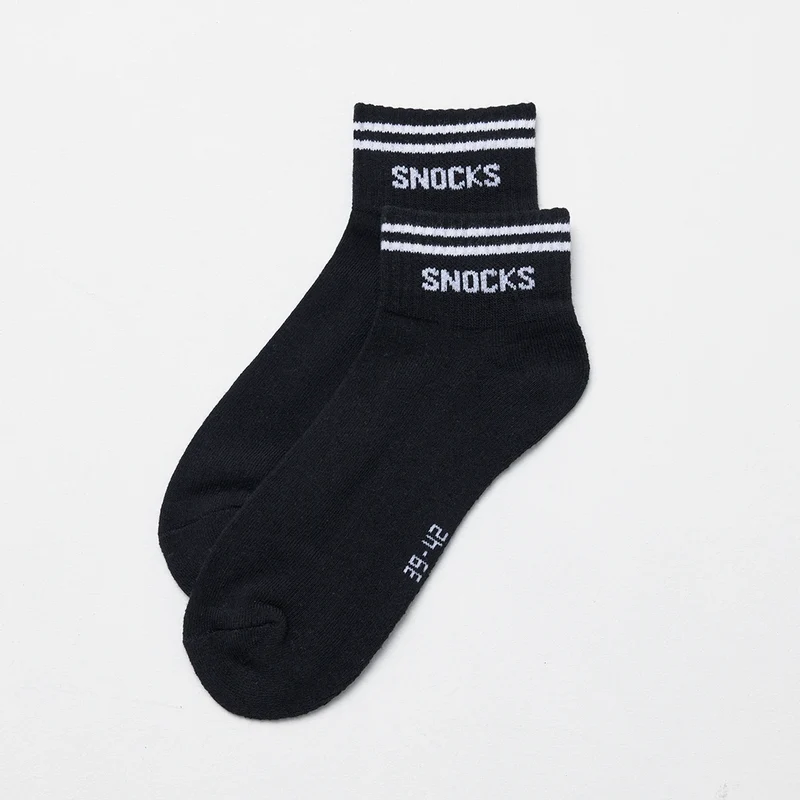 Retro Sneaker Socken | Weiß (Streifen)