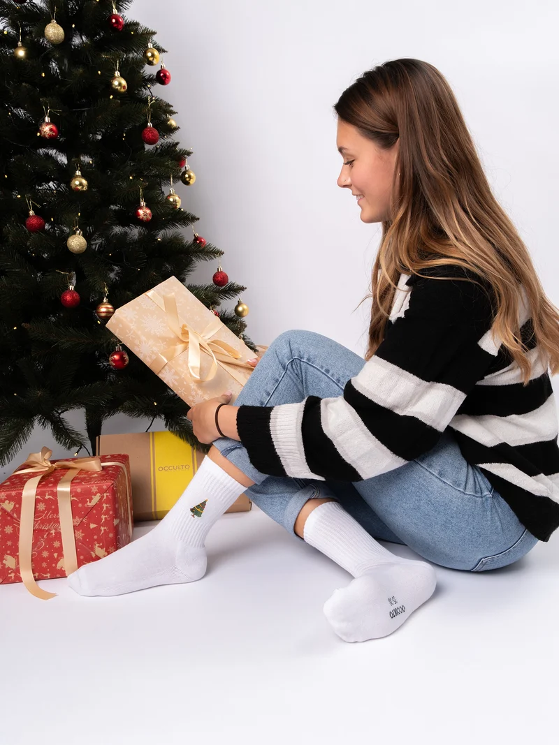 Claus - Tennissocken mit Weihnachtsmotiv