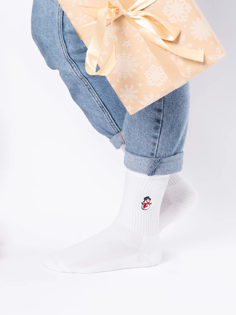 Claus - Tennissocken mit Weihnachtsmotiv