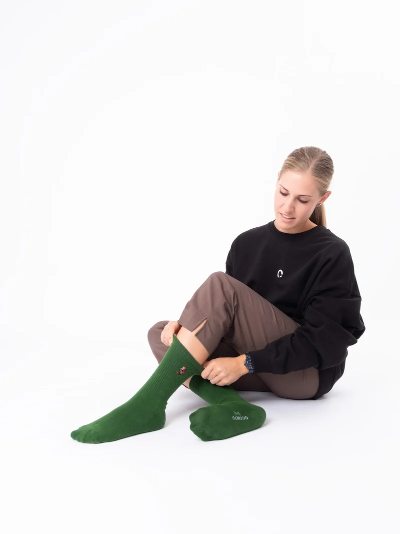 Claus - Tennissocken mit Weihnachtsmotiv