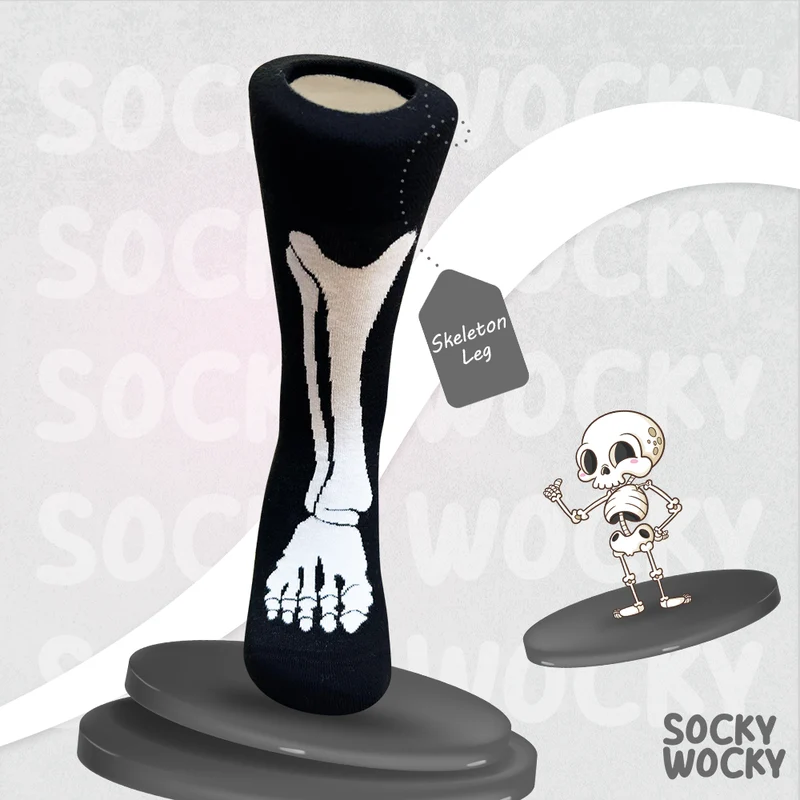 Skeleton Leg Socks Halloween Edition