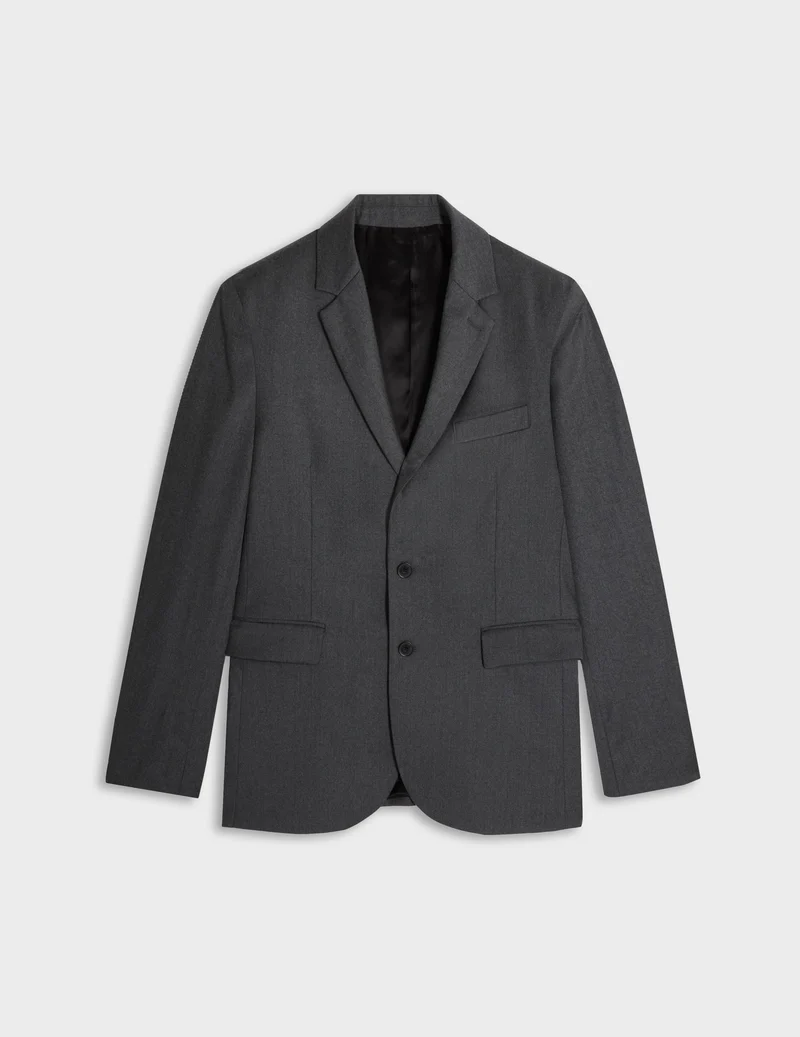 Veste de costume Gordon en laine vierge grise