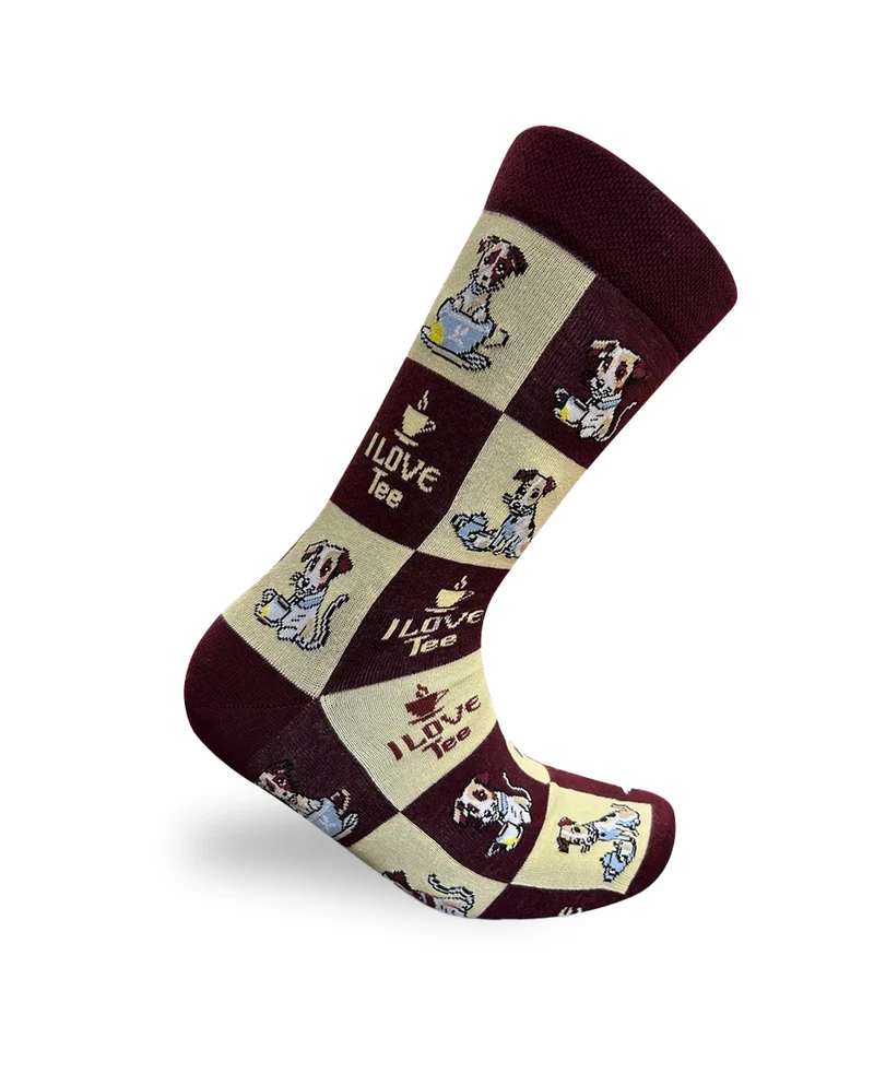 I Love Tee & Jack Russell Socks Dog Lover Design