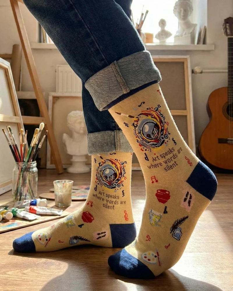 Art Socks Creative Design Pattern