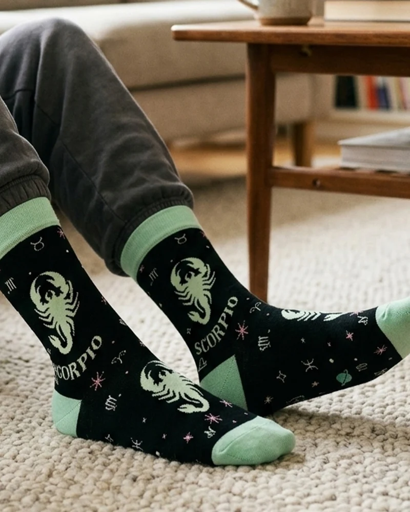 Scorpio Socks Astrology Fire Sign Collection
