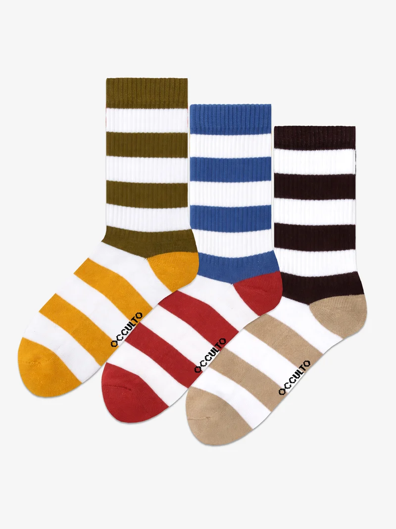 Momo - Tennissocken mit Streifen