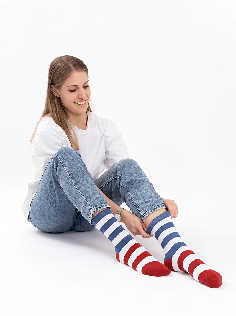 Momo - Tennissocken mit Streifen