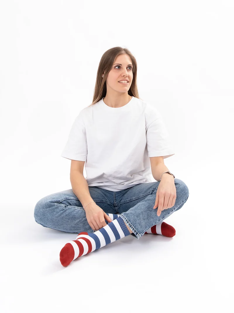 Momo - Tennissocken mit Streifen