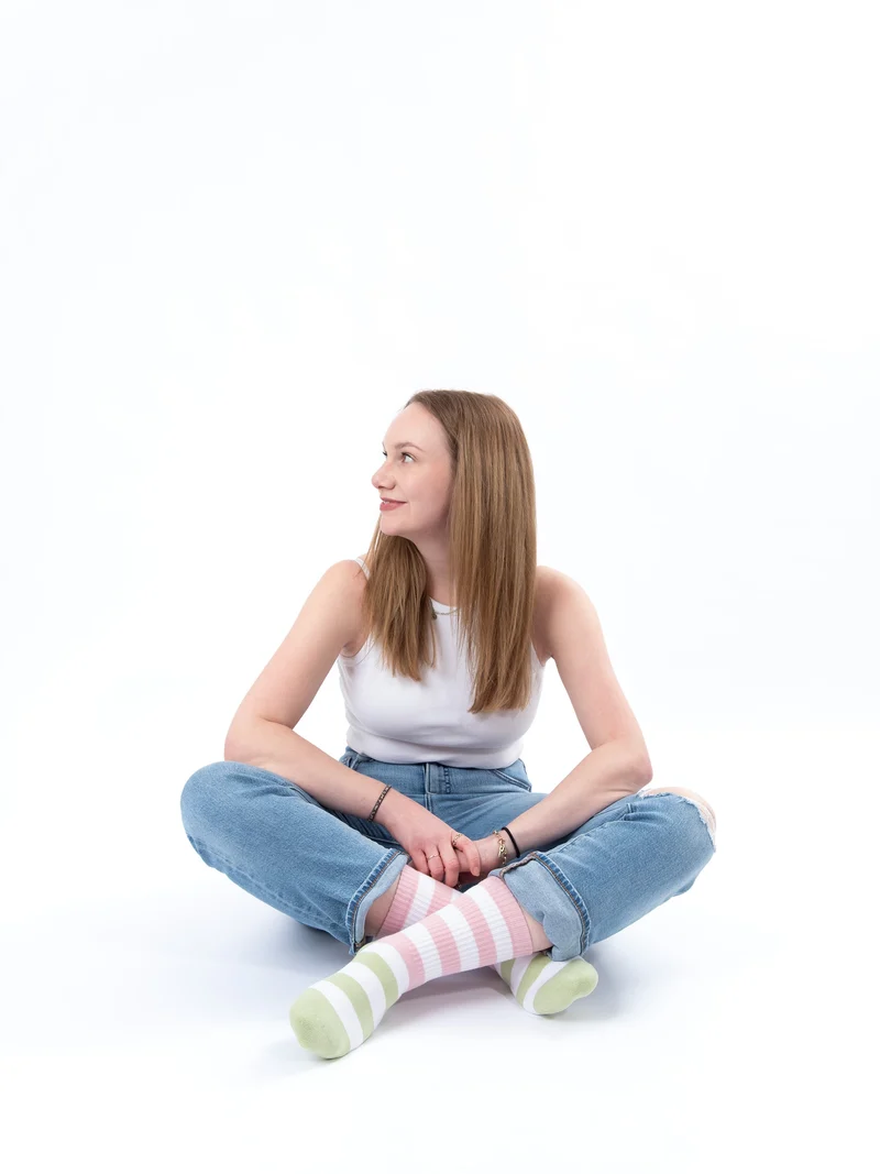 Momo - Tennissocken mit Streifen