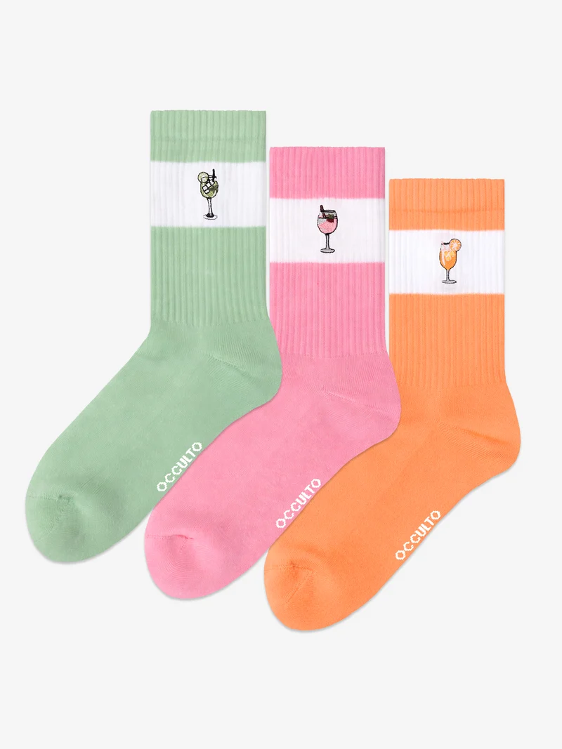 Elly - Bunte Motiv Tennissocken
