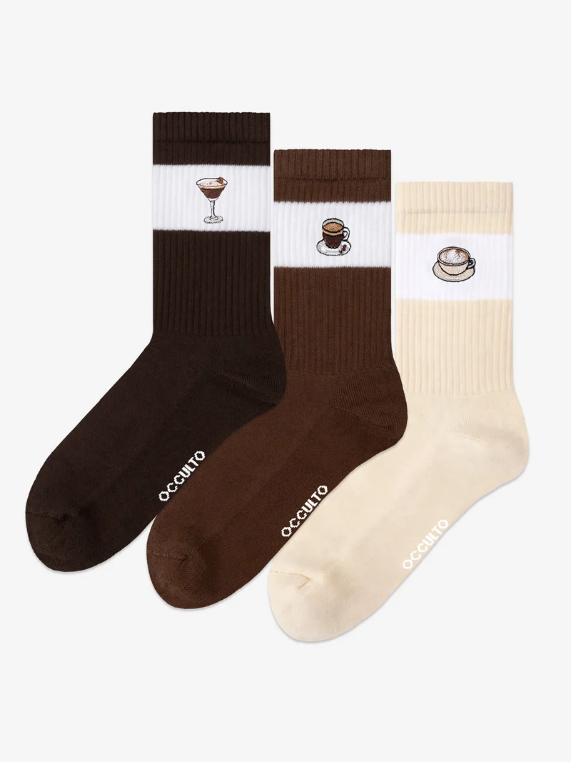 Elly - Bunte Motiv Tennissocken