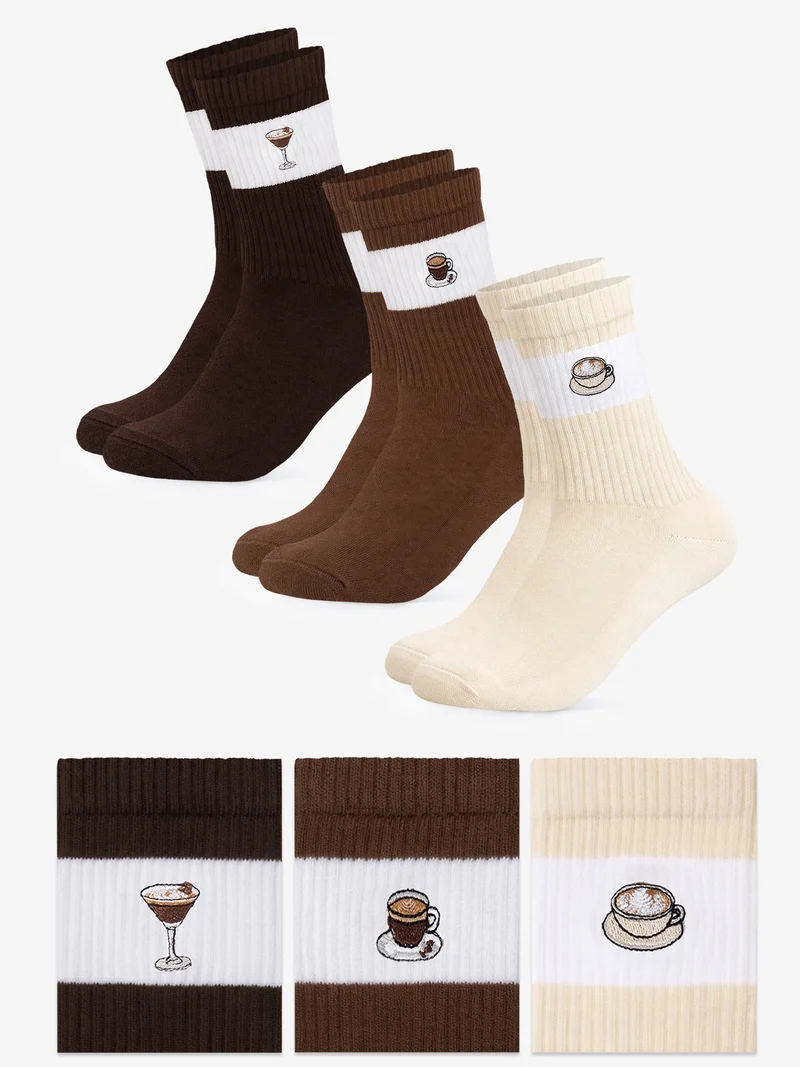 Elly - Bunte Motiv Tennissocken