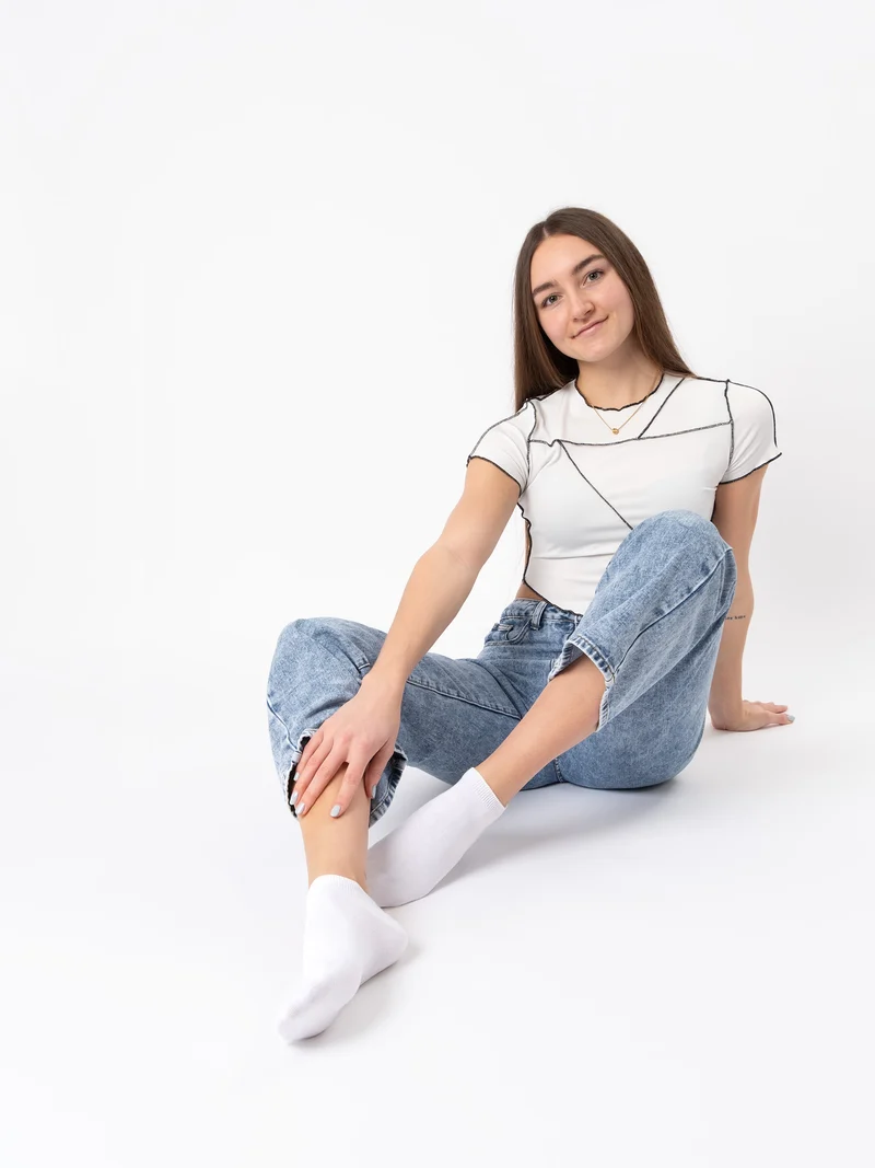 Manu - 100% Baumwolle Sneaker Socken