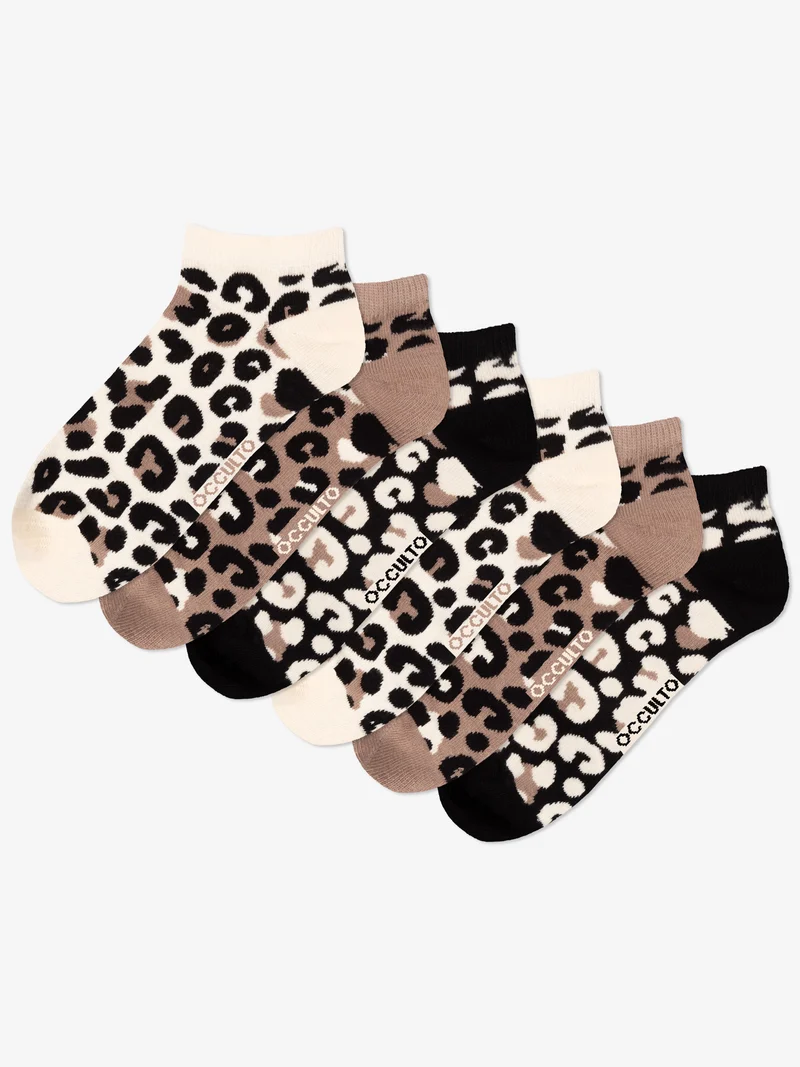 Kira - Sneaker Socken Leopardenmuster