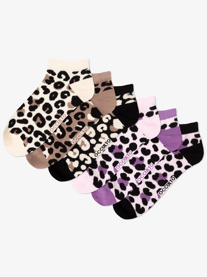 Kira - Sneaker Socken Leopardenmuster