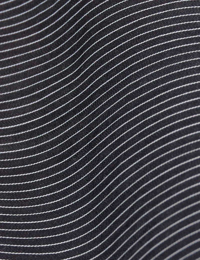 Chemise Pauline rayée noire