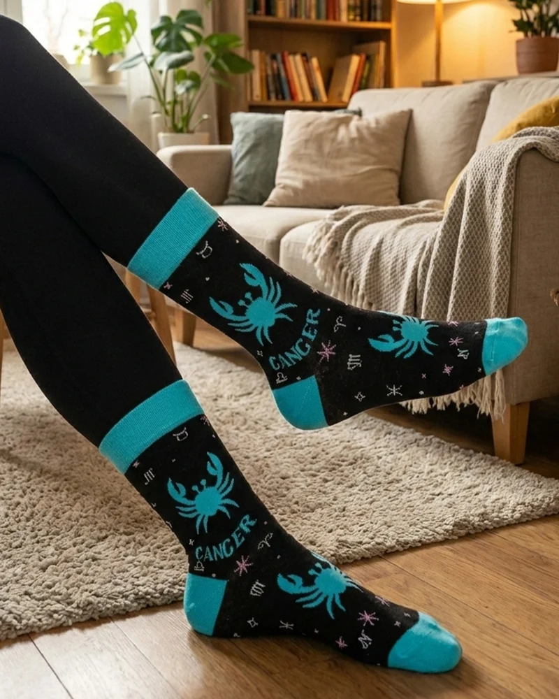 Cancer Socks Moon Water Sign Series