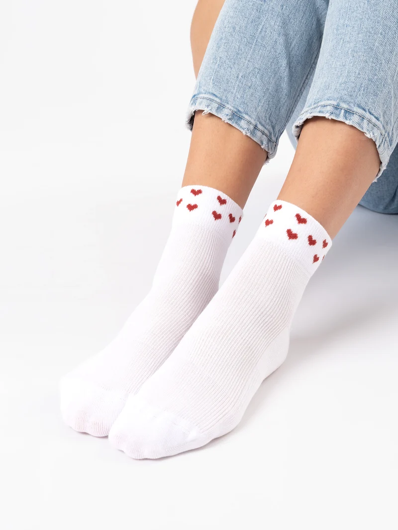 Gianna - Quartersocken mit Motiv