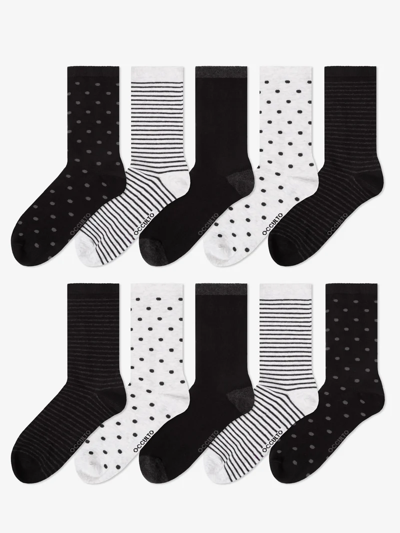 Michaela - Baumwollsocken mit Muster Damen