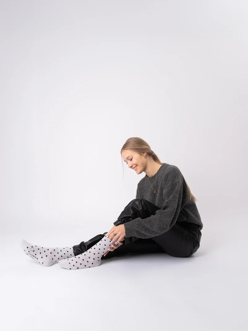 Michaela - Baumwollsocken mit Muster Damen