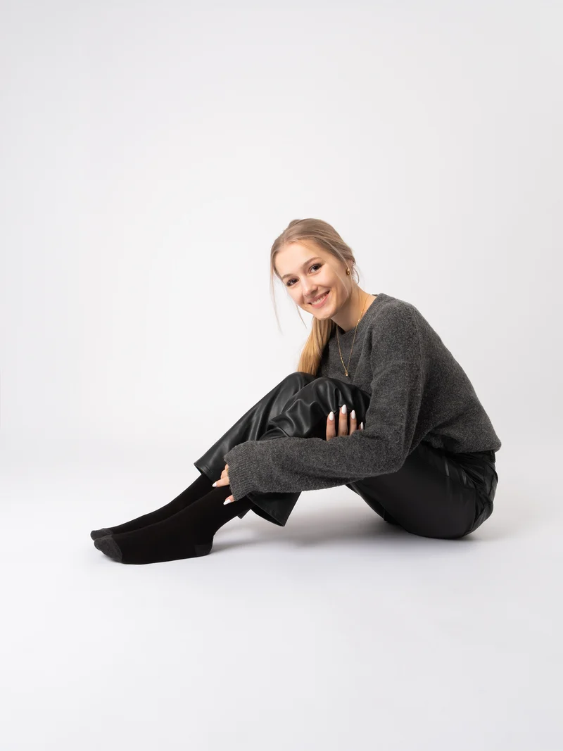 Michaela - Baumwollsocken mit Muster Damen