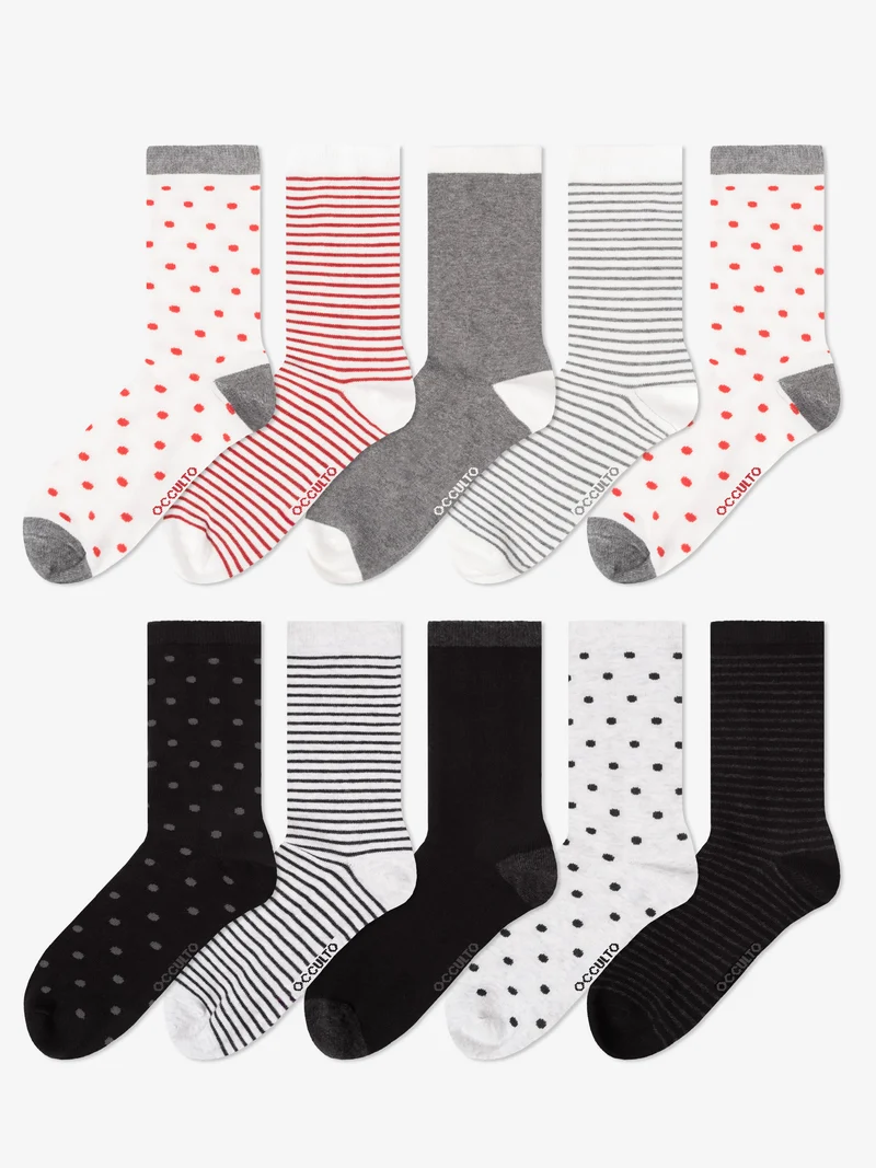 Michaela - Baumwollsocken mit Muster Damen