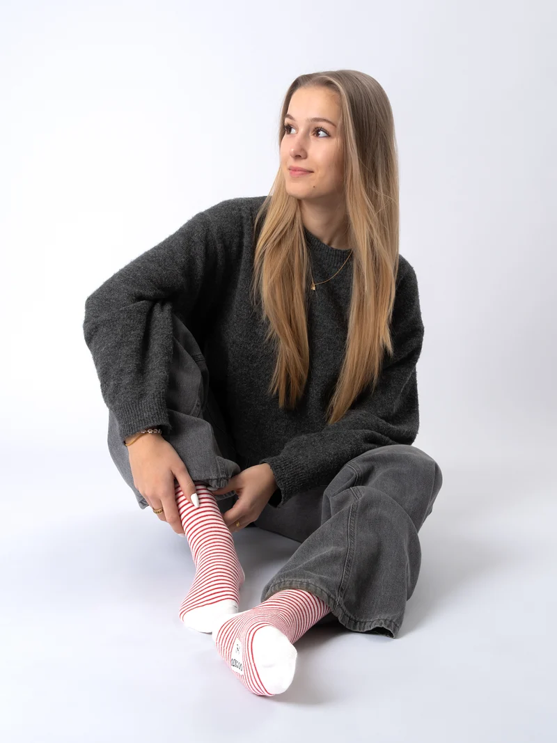 Michaela - Baumwollsocken mit Muster Damen
