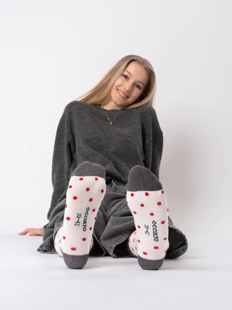 Michaela - Baumwollsocken mit Muster Damen