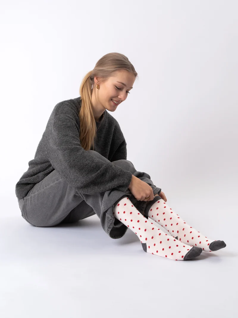 Michaela - Baumwollsocken mit Muster Damen