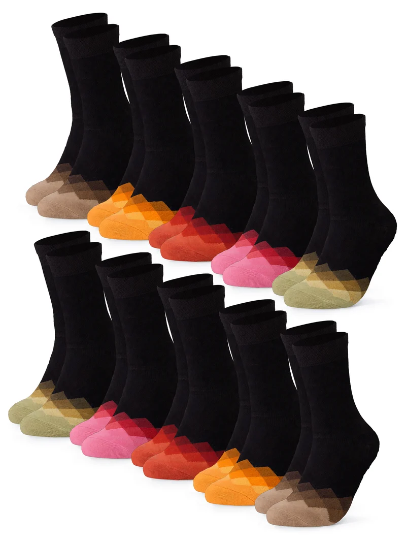 Evelin - Baumwollsocken mit Farbakzente Damen