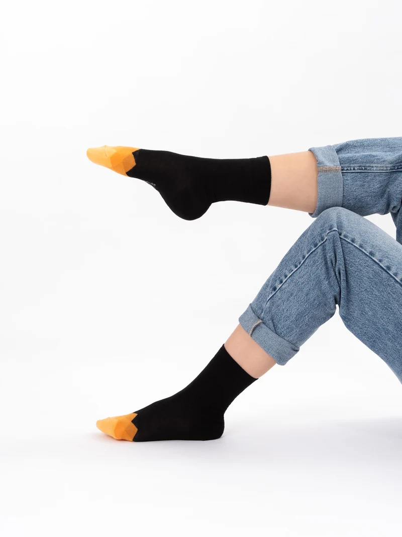 Evelin - Baumwollsocken mit Farbakzente Damen