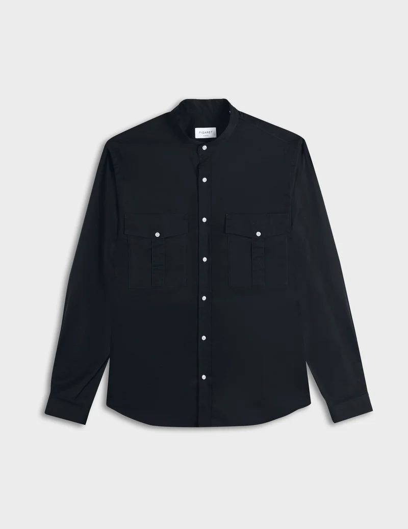 Chemise Mathias bleu marine
