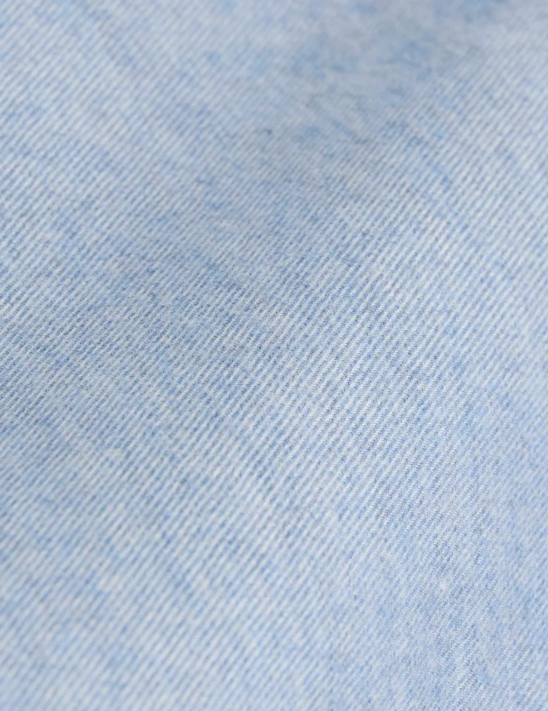 Chemise Irwin en flanelle et cachemire bleu clair