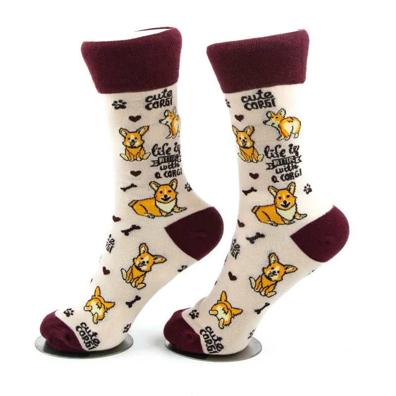 Life is Better With a Corgi Socks Dog Lover Edition