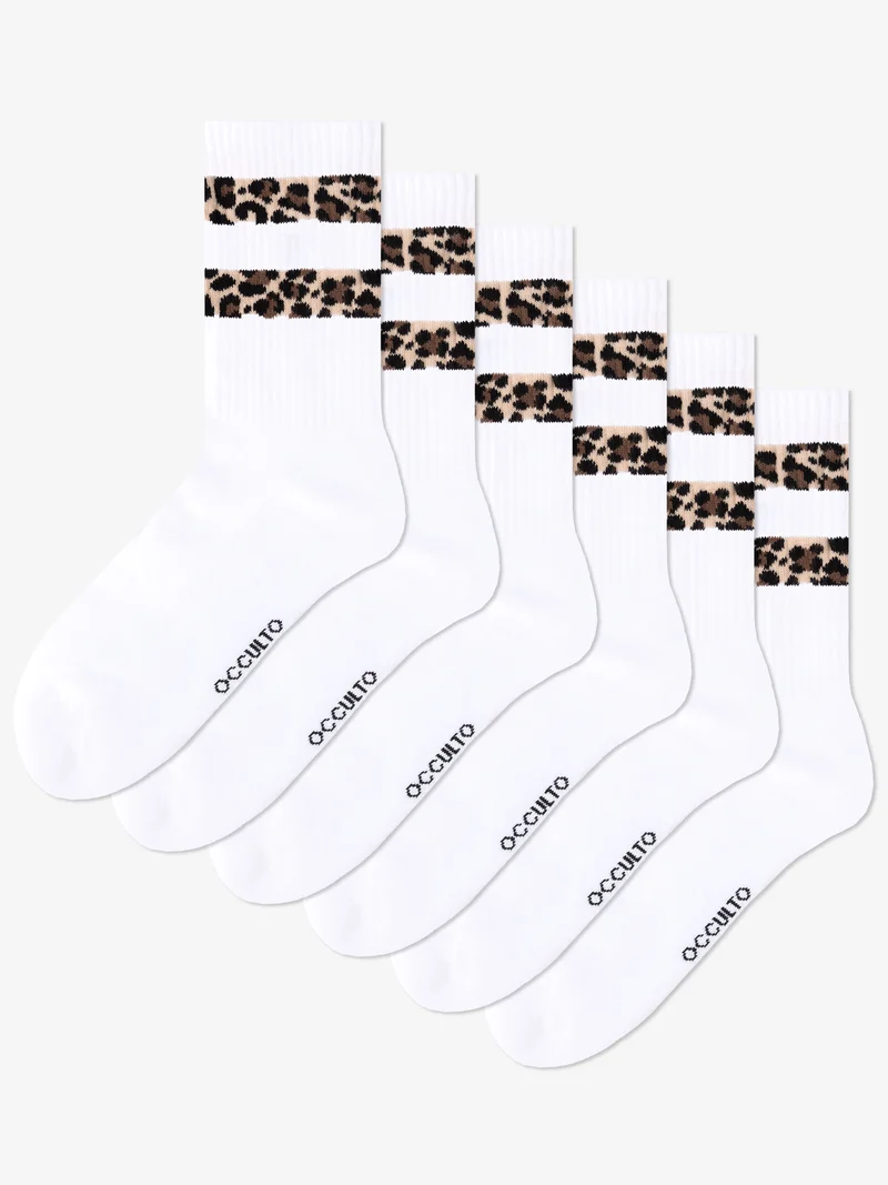 Nala - Tennissocken mit Leopardenmuster Damen