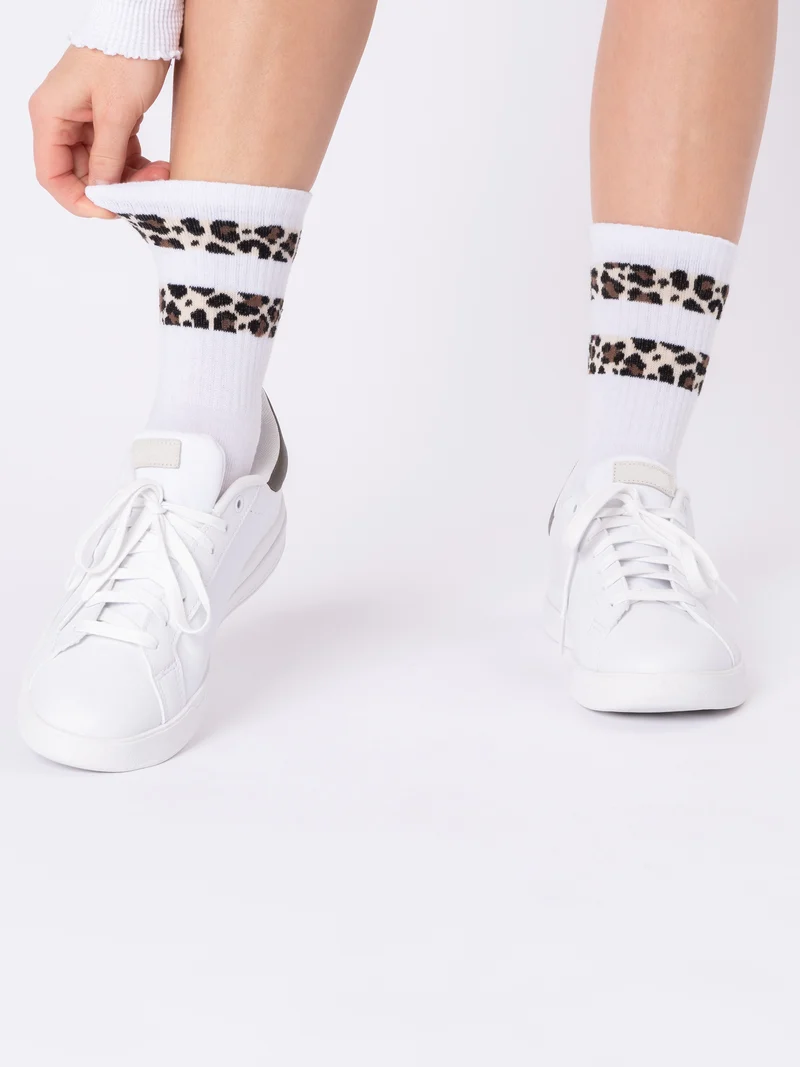 Nala - Tennissocken mit Leopardenmuster Damen